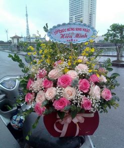 Giỏ Hoa Chúc Mừng Đẹp