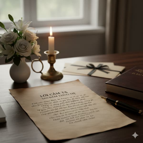 Lời Cảm Tạ Sau Đám Tang Mẹ