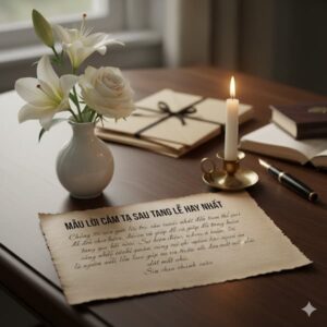 Mẫu lời cảm tạ sau tang lễ hay nhất