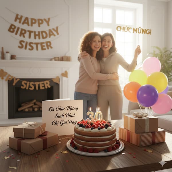 Lời Chúc Mừng Sinh Nhật Chị Gái Hay
