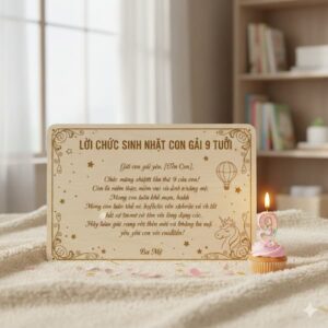 Lời Chúc Sinh Nhật Con Gái 9 Tuổi