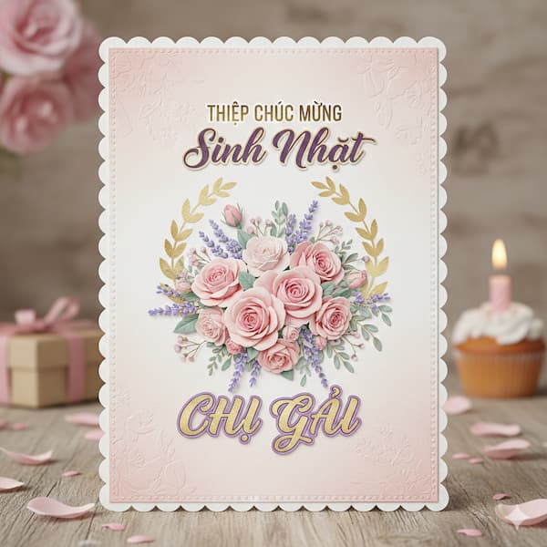 Thiệp Chúc Mừng Sinh Nhật Chị Gái
